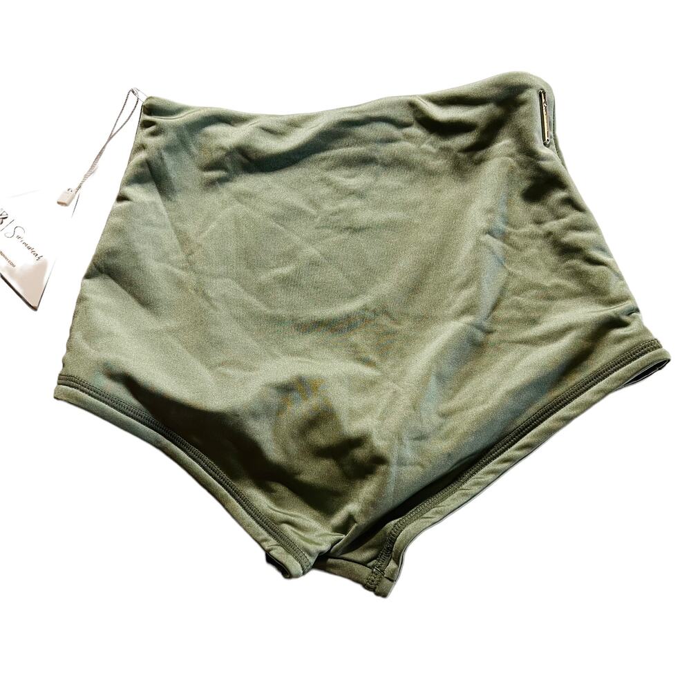 BuffBunny Collection High Rise Bikini Bottom Size XS NWT Green - Picture 8 of 8
